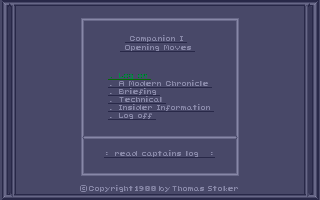 Companion 1 atari screenshot